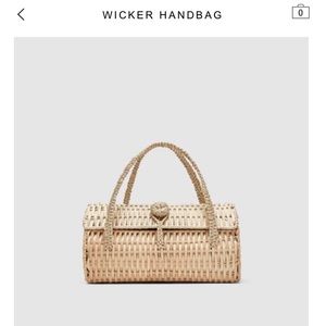 Zara wicker Handbag